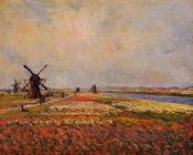 Fields of Flowers and Windmills near Leiden